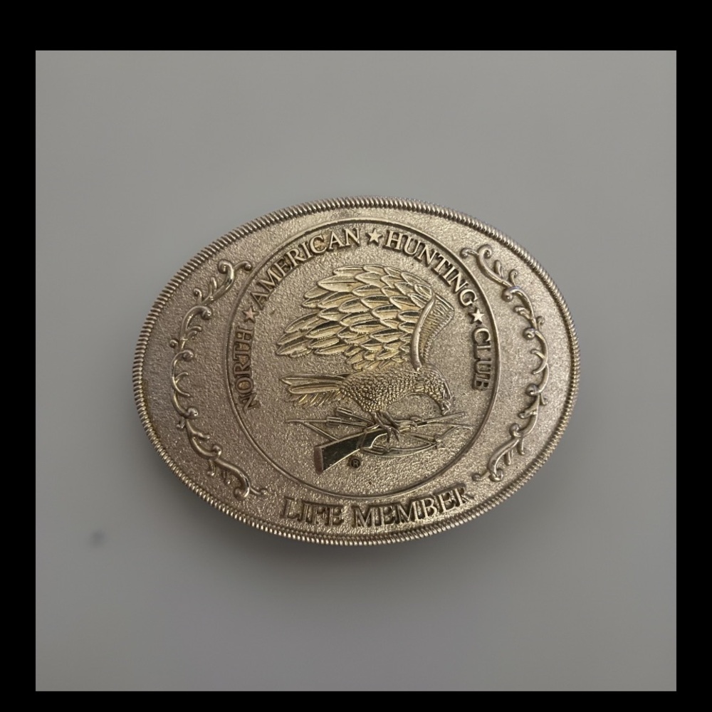 Vintage North American Hunting Club Belt Buckle